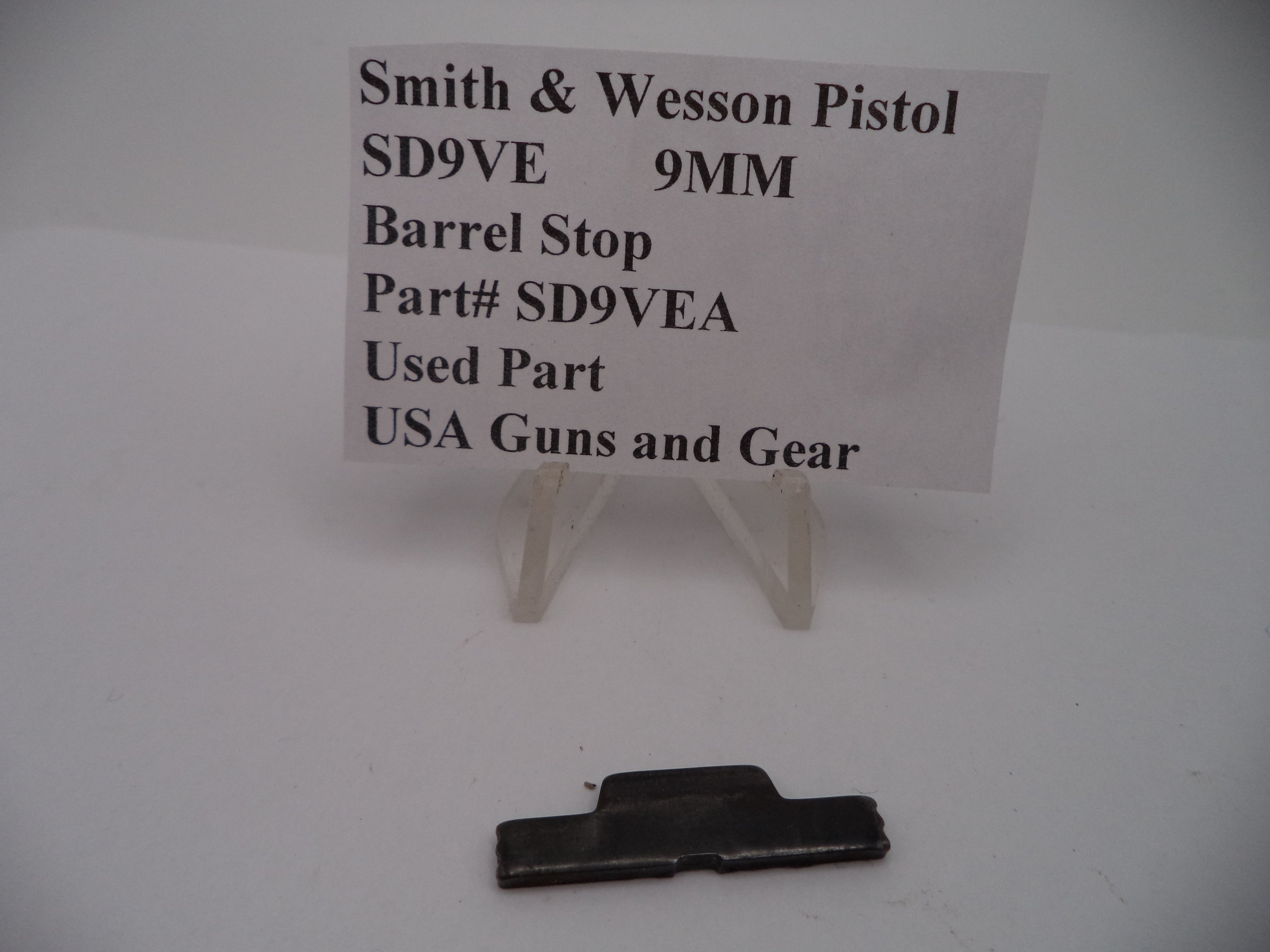SD9VEA Smith & Wesson Pistol SD9VE Barrel Stop 9 MM Used