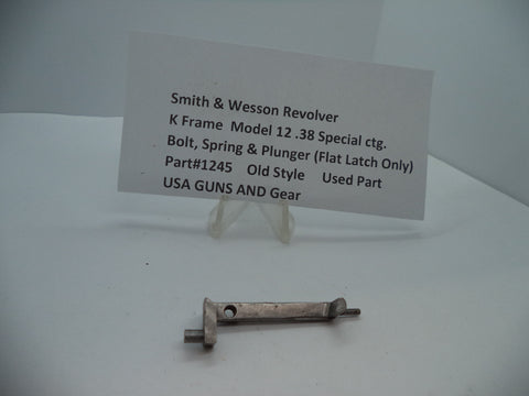 1245 Smith & Wesson K 12 Bolt Spring & Plunger (Flat Latch Only) .38 Special
