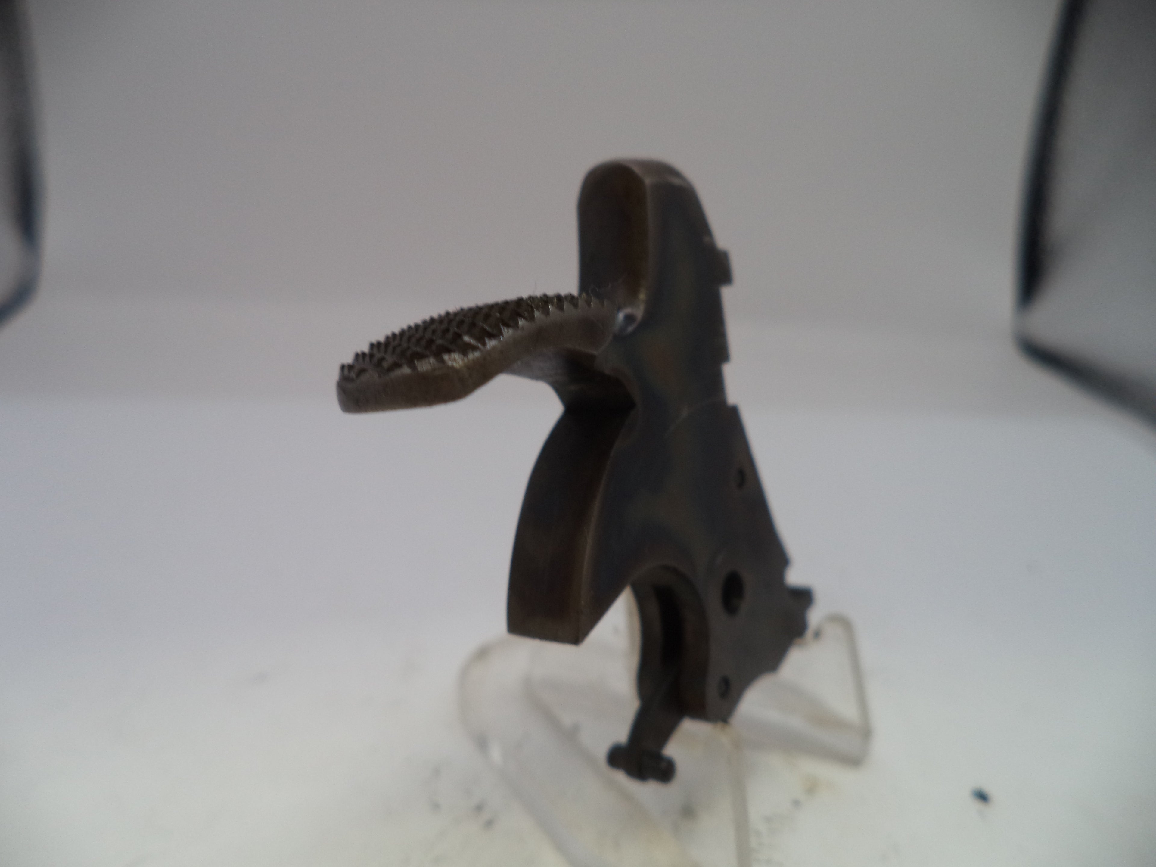 Metallic object on a white background