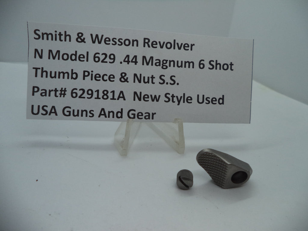 Smith & Wesson N Frame Model 629 Thumb Piece & Nut - .44 Magnum (629181A)