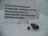629181A Smith & Wesson N Model 629  Thumb Piece & Nut  .44 Magnum