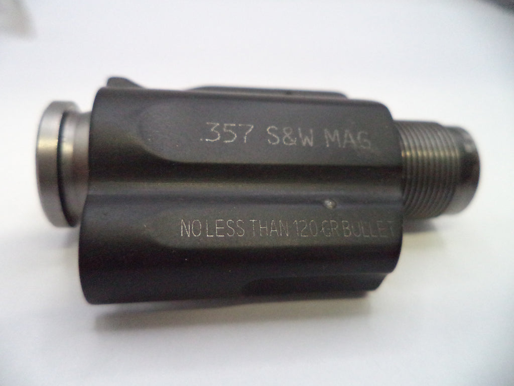 Black metal cylindrical component with engraved text on a white background