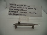 1045 S & W K Frame Model 10 Used .38 Special Bolt, Spring and Plunger