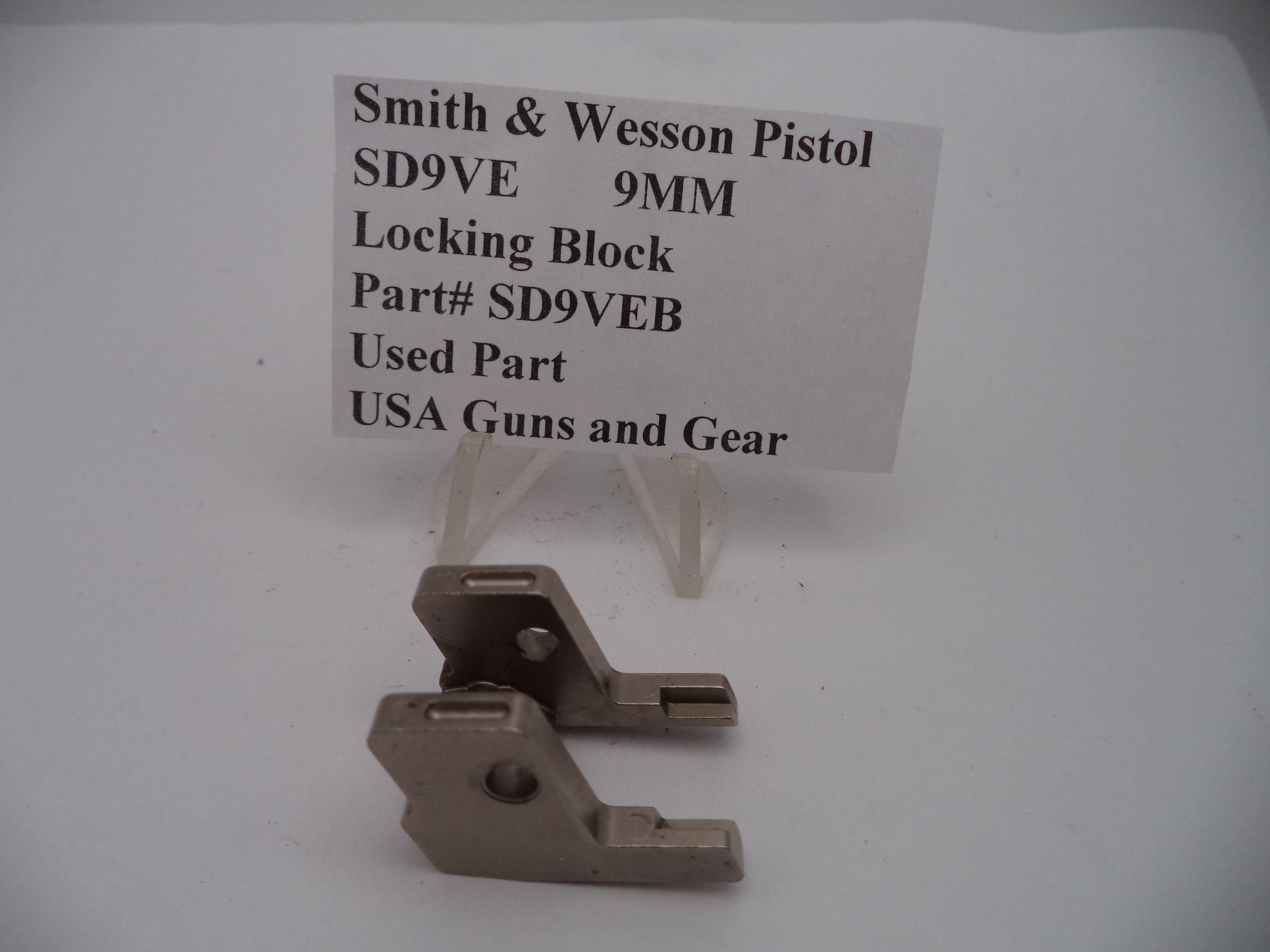 SD9VEB Smith & Wesson Pistol SD9VE Locking Block 9 MM Used