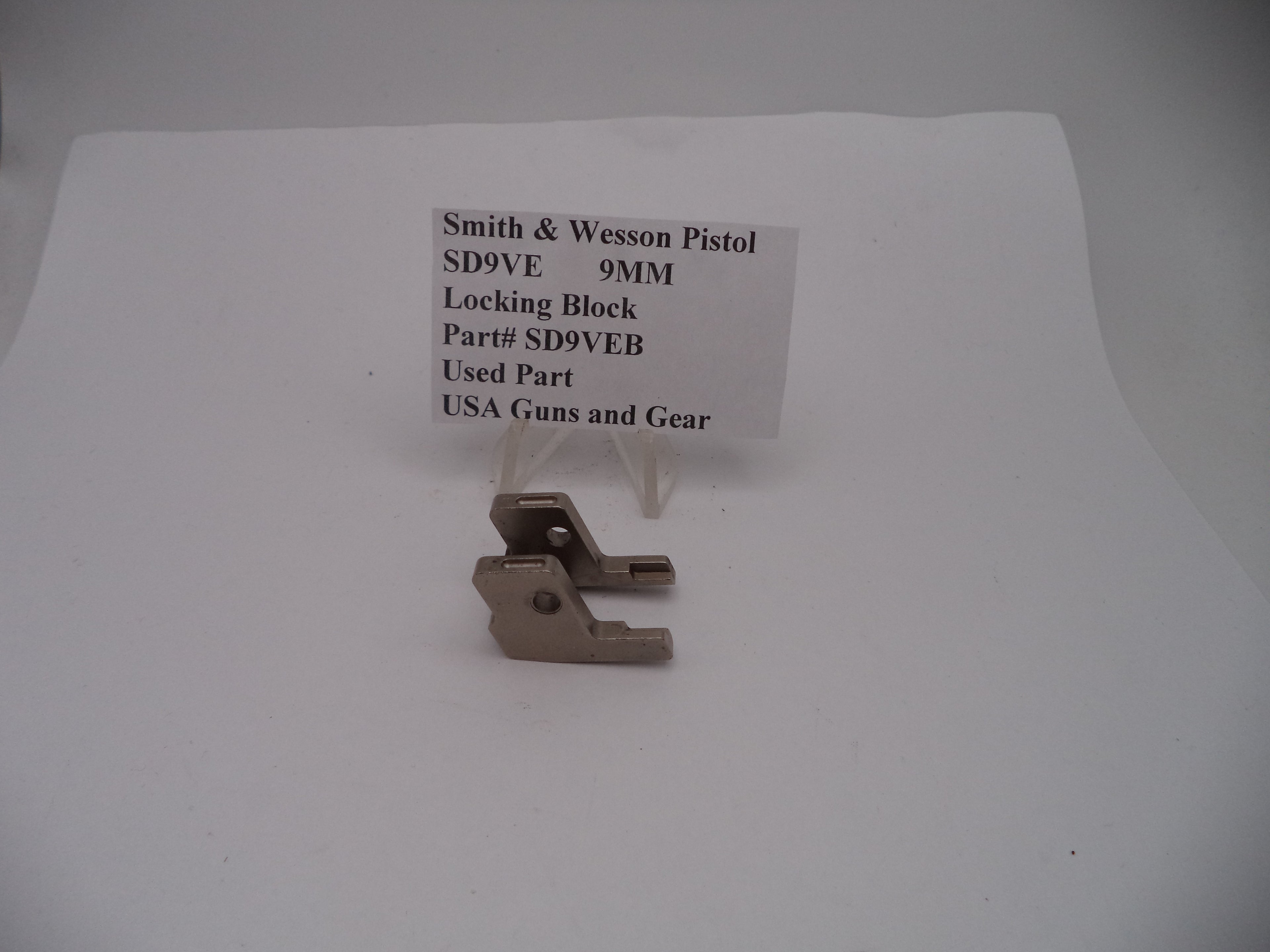 SD9VEB Smith & Wesson Pistol SD9VE Locking Block 9 MM Used