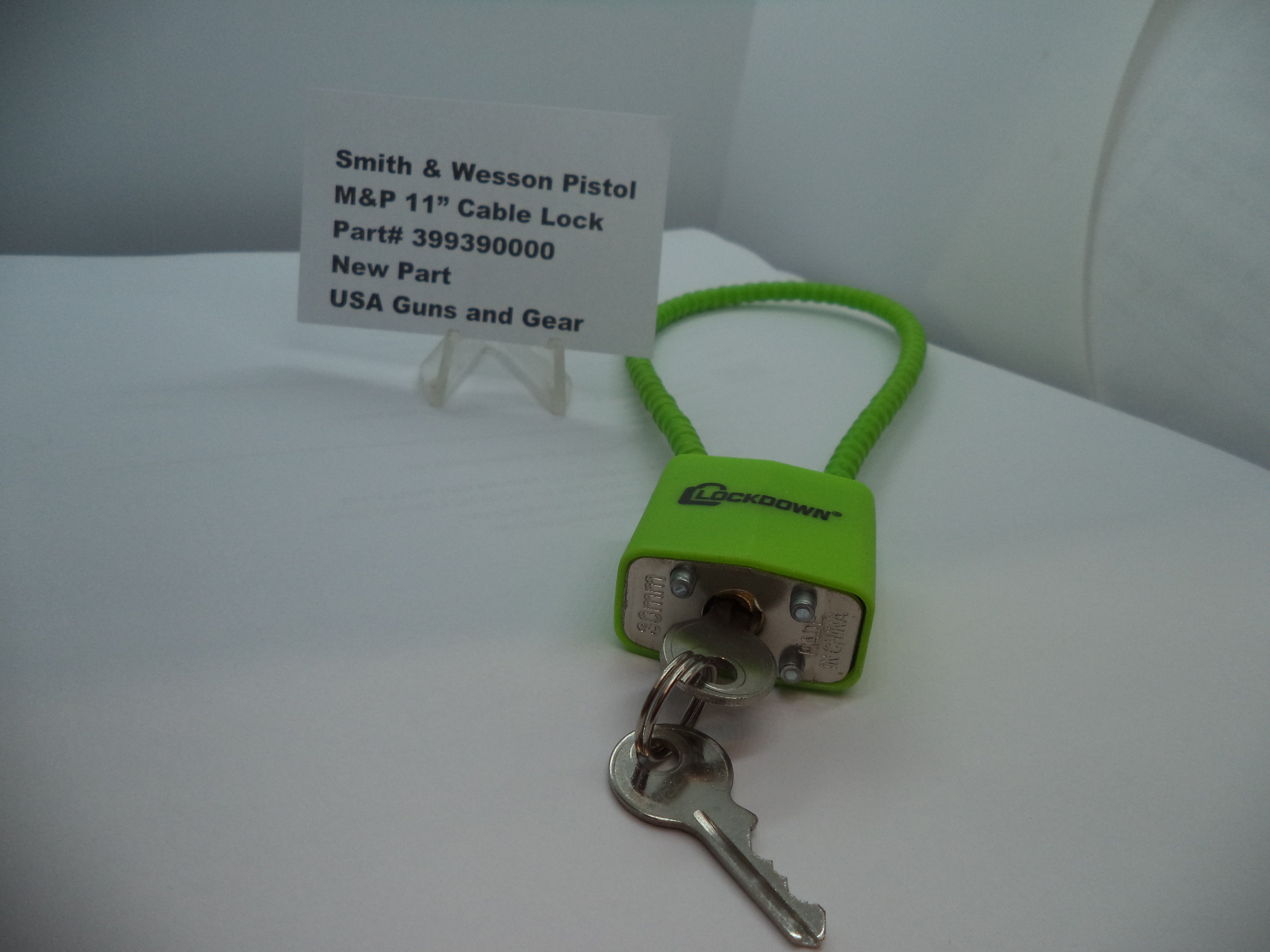 Smith & Wesson M&P Bodyguard 380 Cable Lock 11