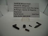 5211A S & W Pistol Model 52 Used .38 Special Magazine Catch, Nut, Spring