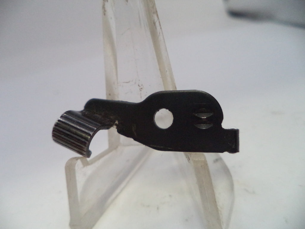 Black metal bracket on a white background
