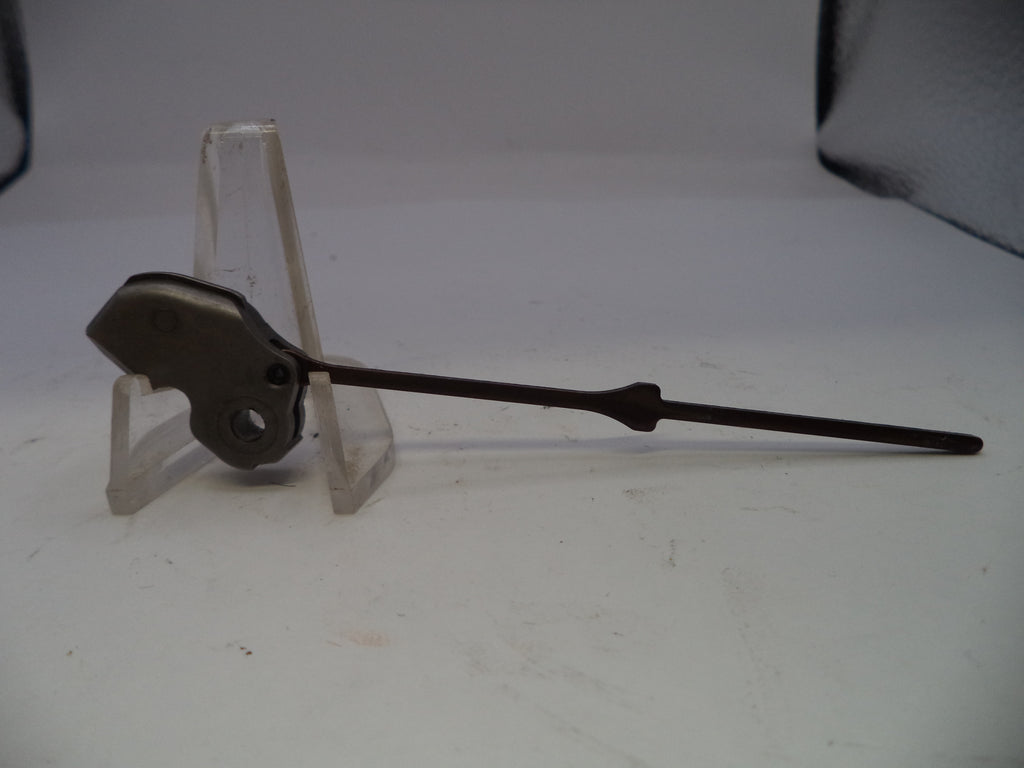 Mechanical component on a stand against a white background