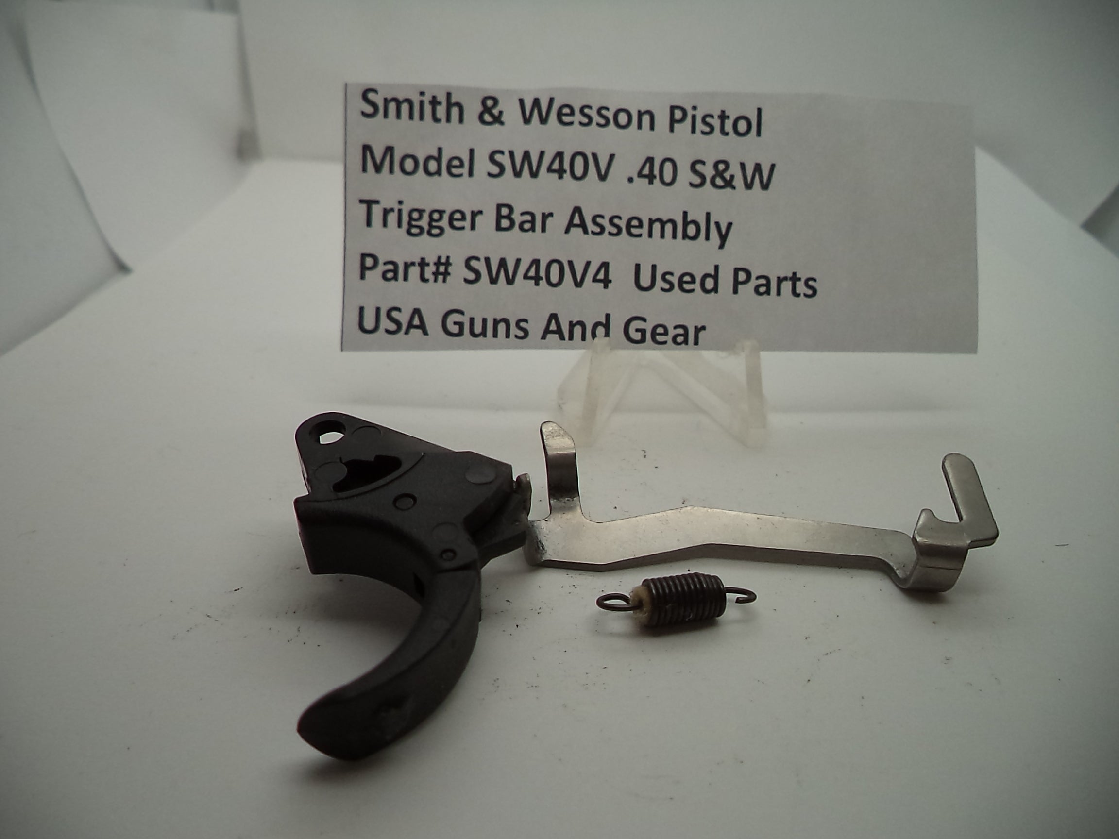 SW40V4 Smith & Wesson Model SW40V Trigger Bar Assembly Used .40 S&W