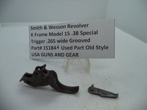 15184A S&W K Model 15  Trigger .265" Wide Grooved .38 Special  Used