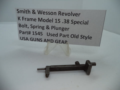 1545 Smith & Wesson K Model 15 Bolt, Spring & Plunger .38 Special Used