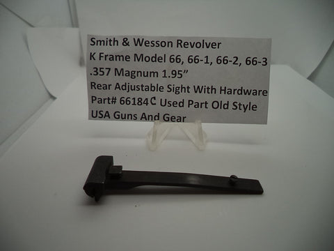 66184C S & W K Frame Models 66-66-3 Rear Adjustable Sight .357 Magnum 1.95" Used