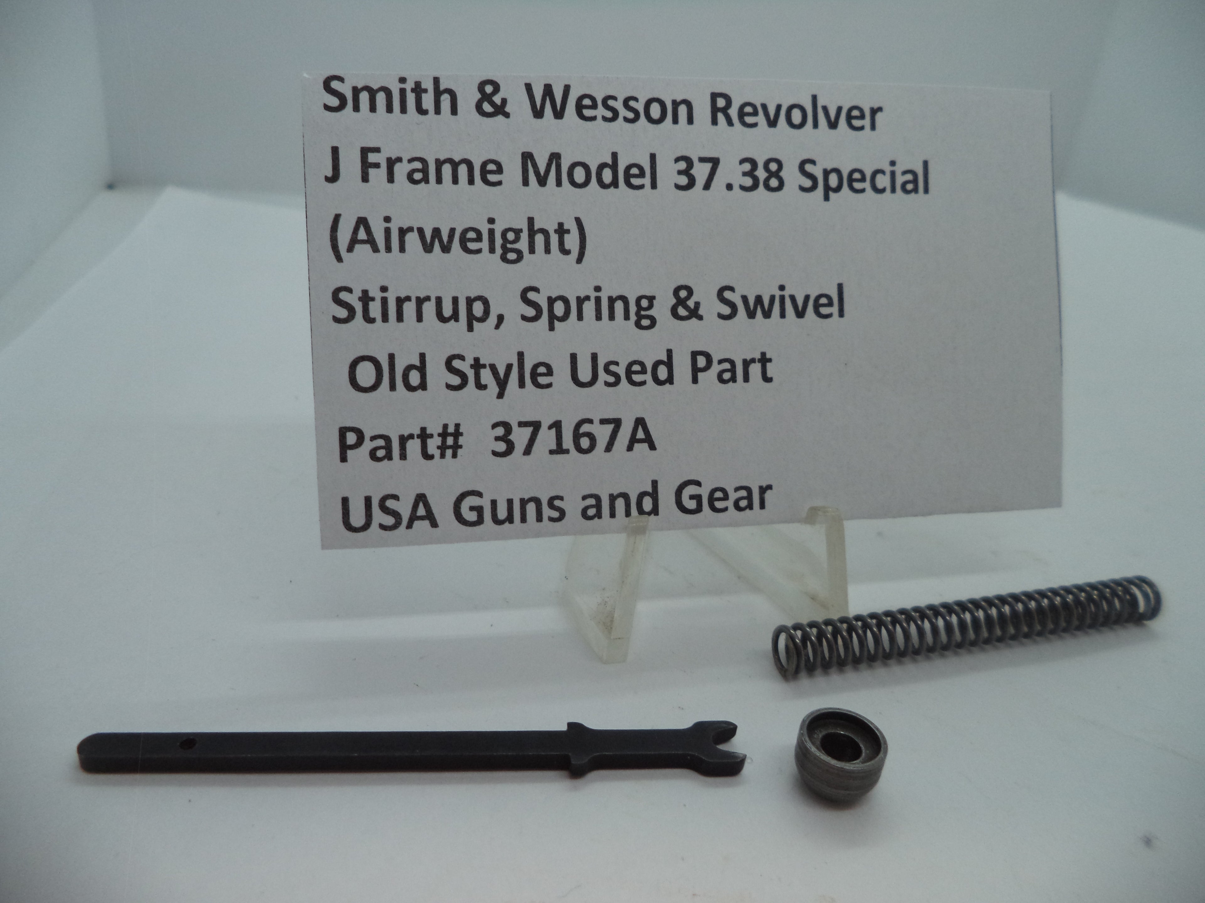 37167A Smith & Wesson J Model 37 (Airweight) Stirrup, Spring & Swivel Used
