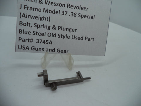 3745A S&W J Model 37 (Airweight) Bolt, Spring & Plunger .38 Special Used