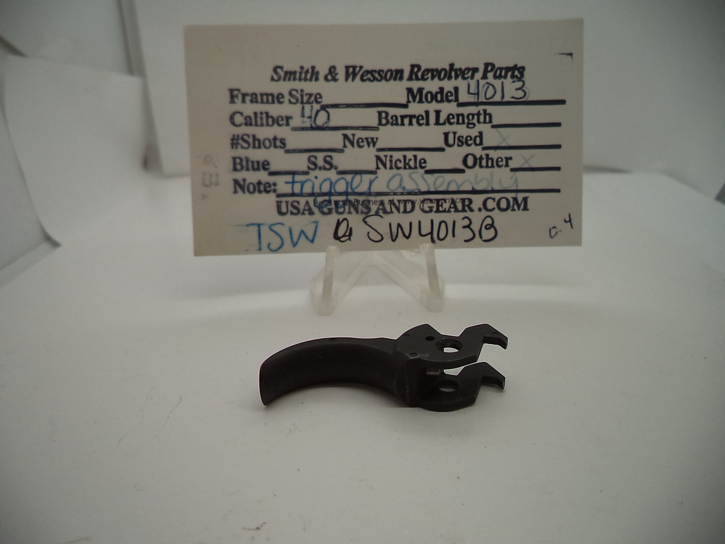 Smith & Wesson Model 4013 Trigger Assembly - Used OEM Part (Part #SW4013B)