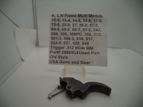 22869U1 Smith & Wesson K L N Frame Multi-Model Trigger Assembly .312" MIM Used