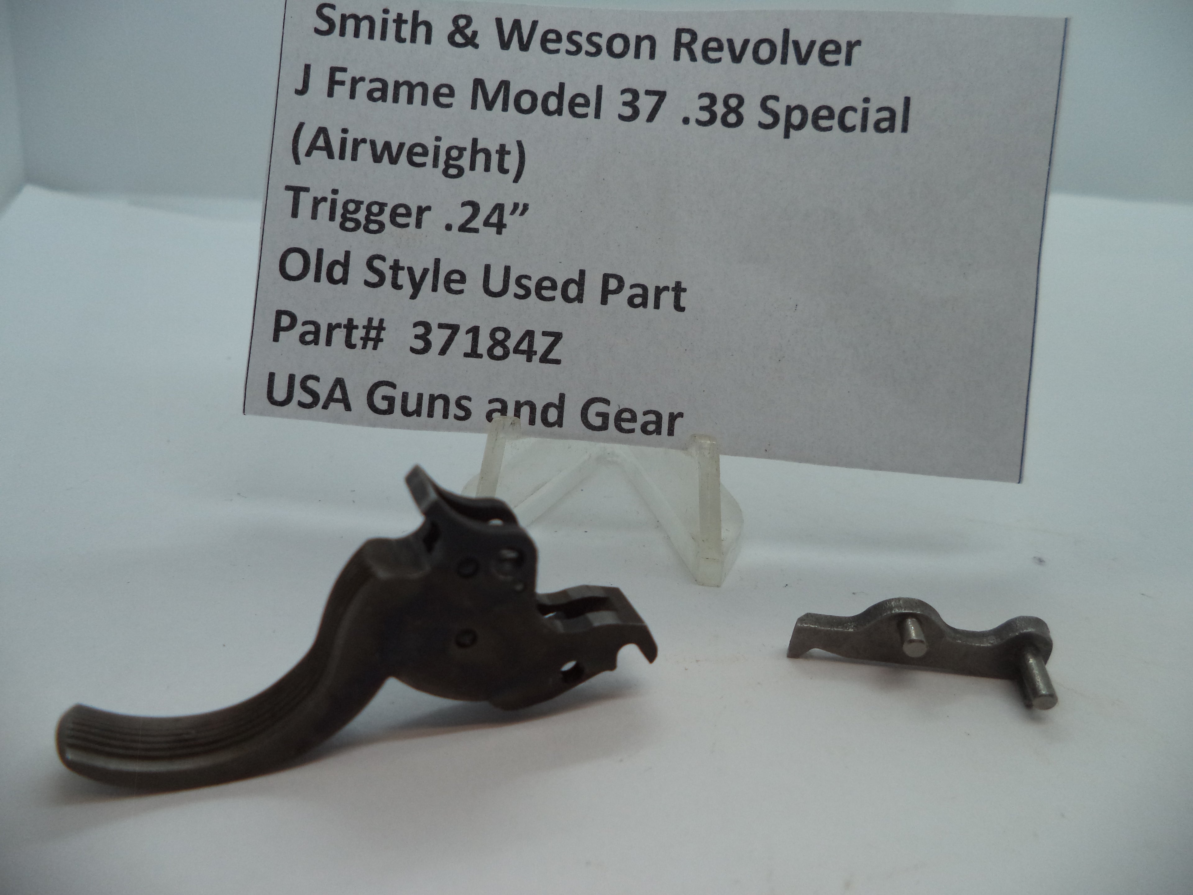 37184Z Smith & Wesson J Model 37 (Airweight) Trigger .24" Wide .38 Special