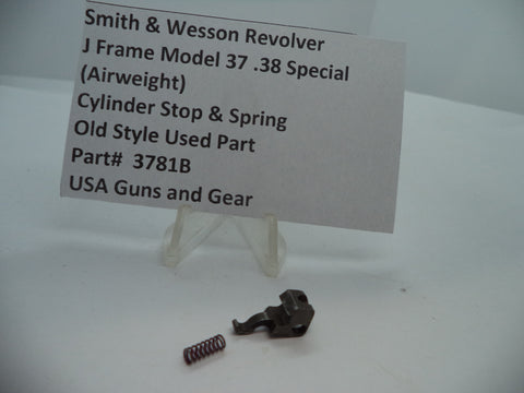 3781B Smith & Wesson J Model 37 (Airweight) Cylinder Stop & Spring .38 Special