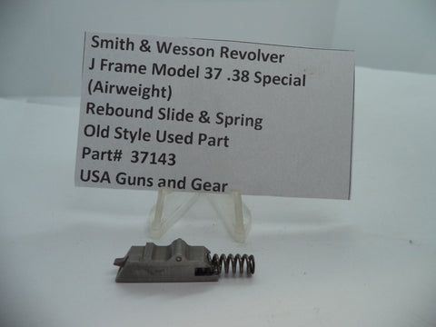 37143 Smith & Wesson J Model 37 (Airweight) Rebound  Slide & Spring .38 Special