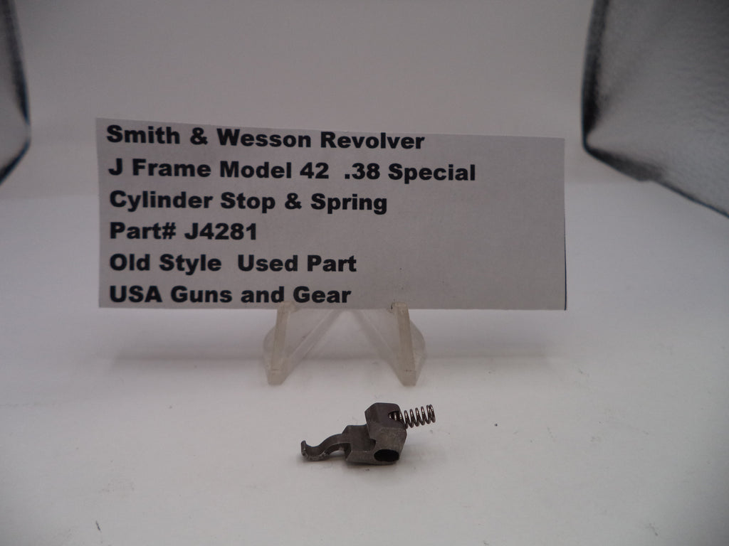 Smith & Wesson J Frame Model 42 Centennial Airweight Cylinder Stop & Spring - Part #J4281