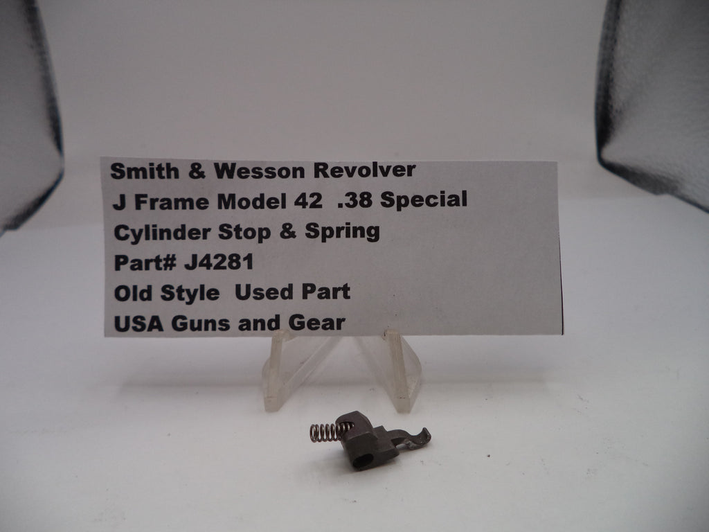 Smith & Wesson J Frame Model 42 Centennial Airweight Cylinder Stop & Spring - Part #J4281