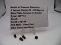 Smith & Wesson Revolver J Frame Model 42 .38 Special side plate screws with a label on a white background.