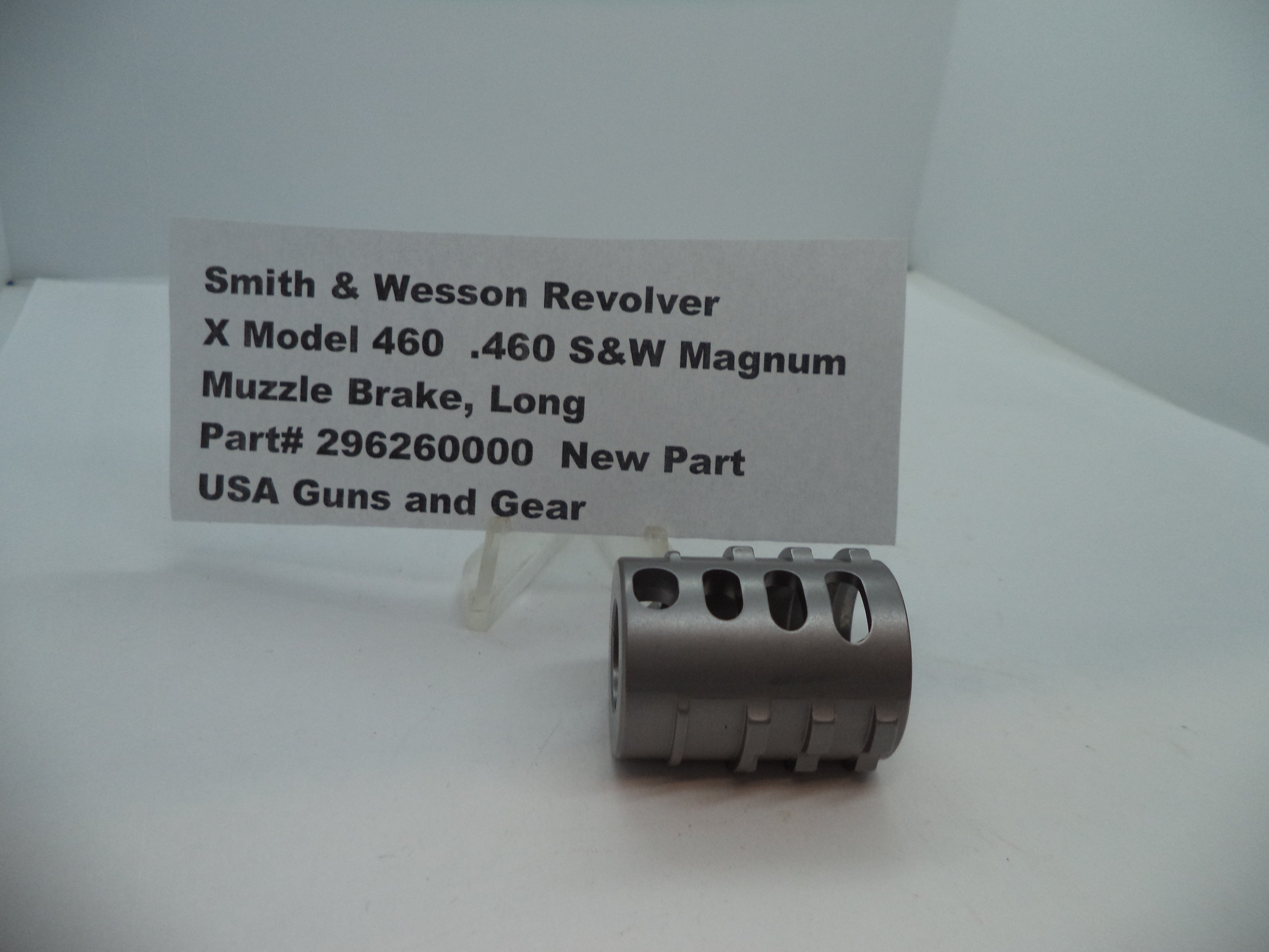 296260000 S&W X Model 460 Muzzle Brake, Long .460 S&W Magnum