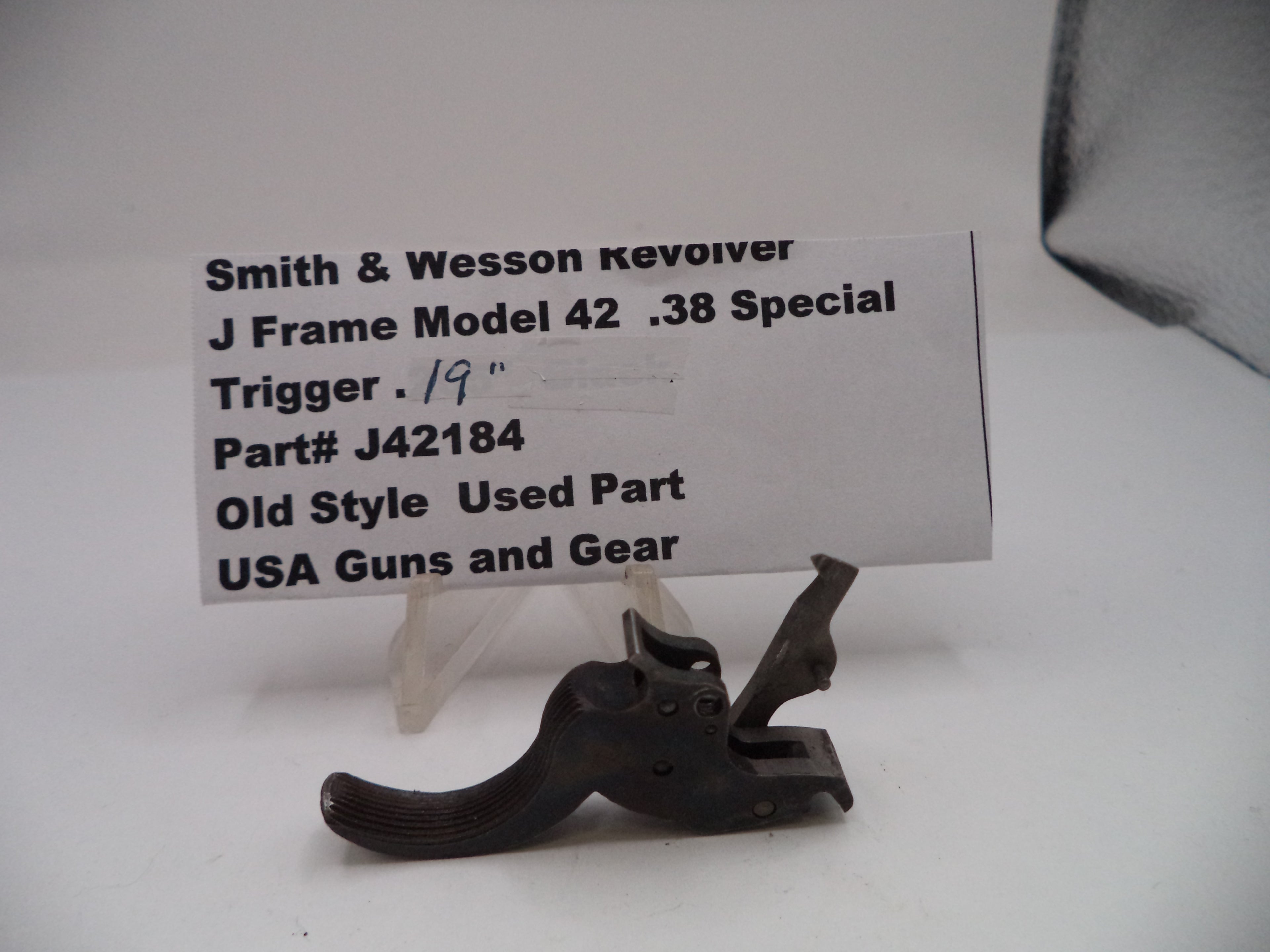S&W J Frame Model 42 Centennial Airweight Trigger .19" Used - Part J42184