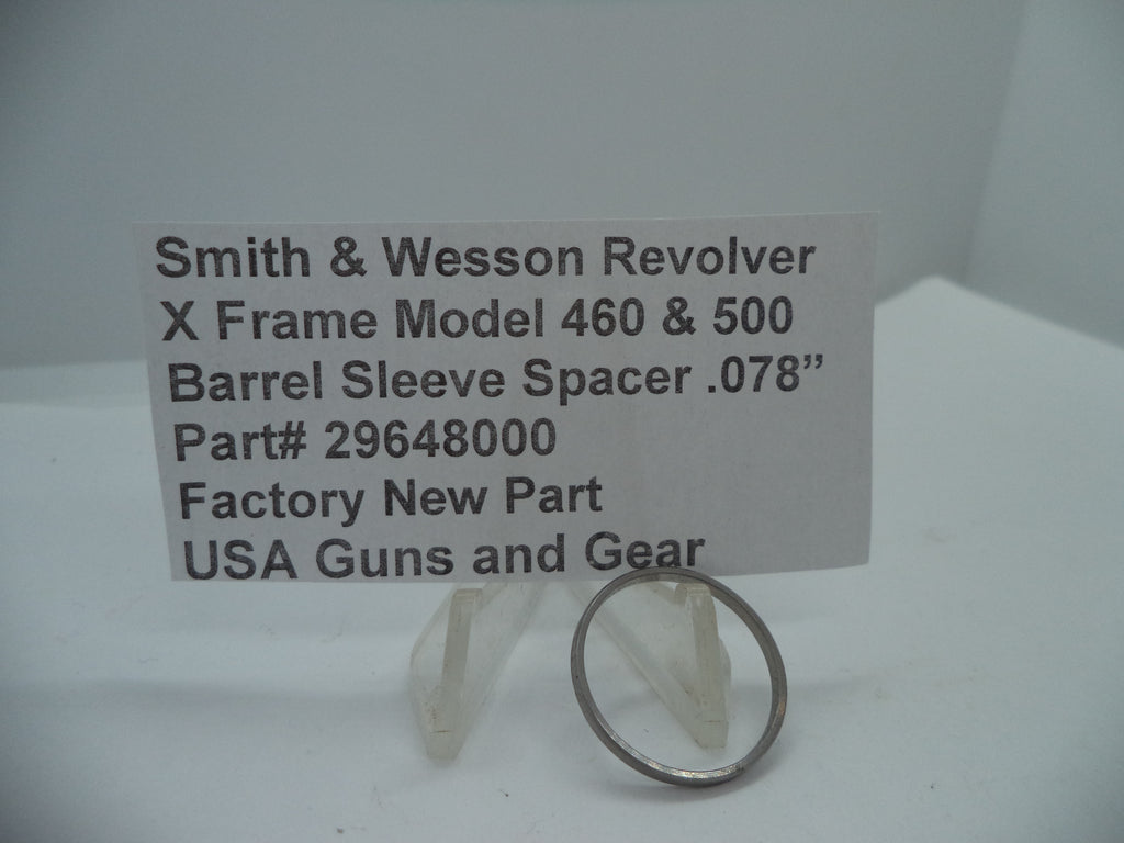 296480000 S&W X Model 460/500 Barrel Sleeve Spacer .078" Thickness