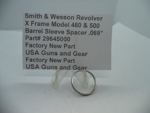 296450000 S&W X Model 460/500 Barrel Sleeve Spacer .069" Thickness
