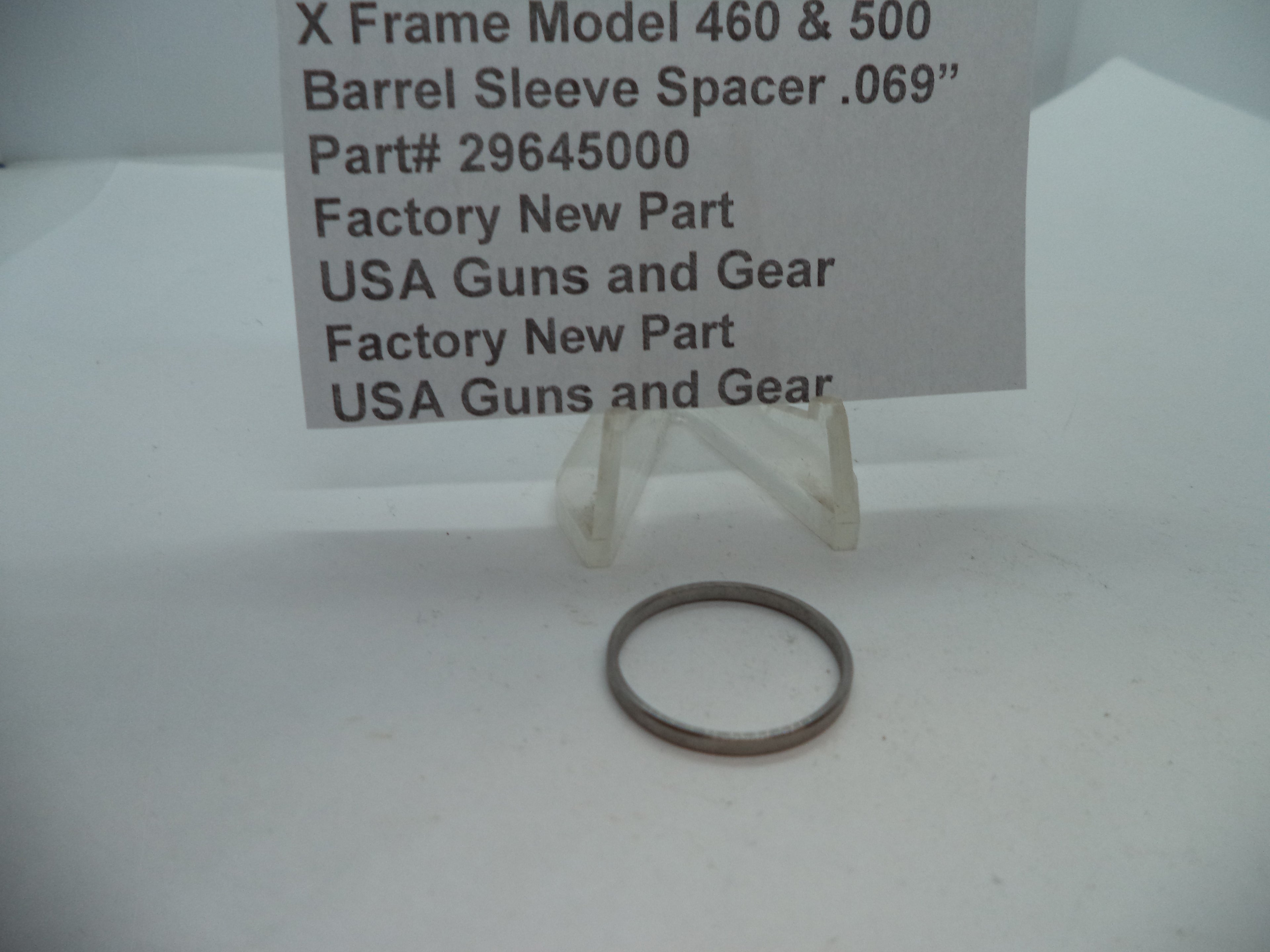 296450000 S&W X Model 460/500 Barrel Sleeve Spacer .069" Thickness