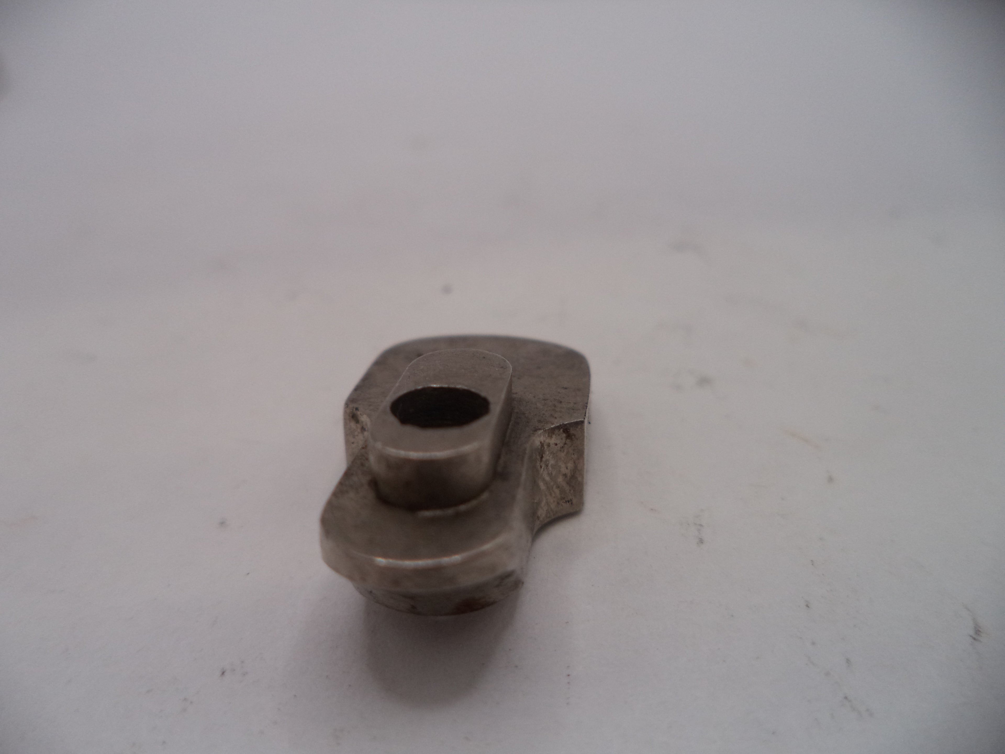Metal mechanical component on a white background
