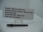 3001187 S&W K Model 66 Extractor Rod .357 Magnum, .38 Special New Part