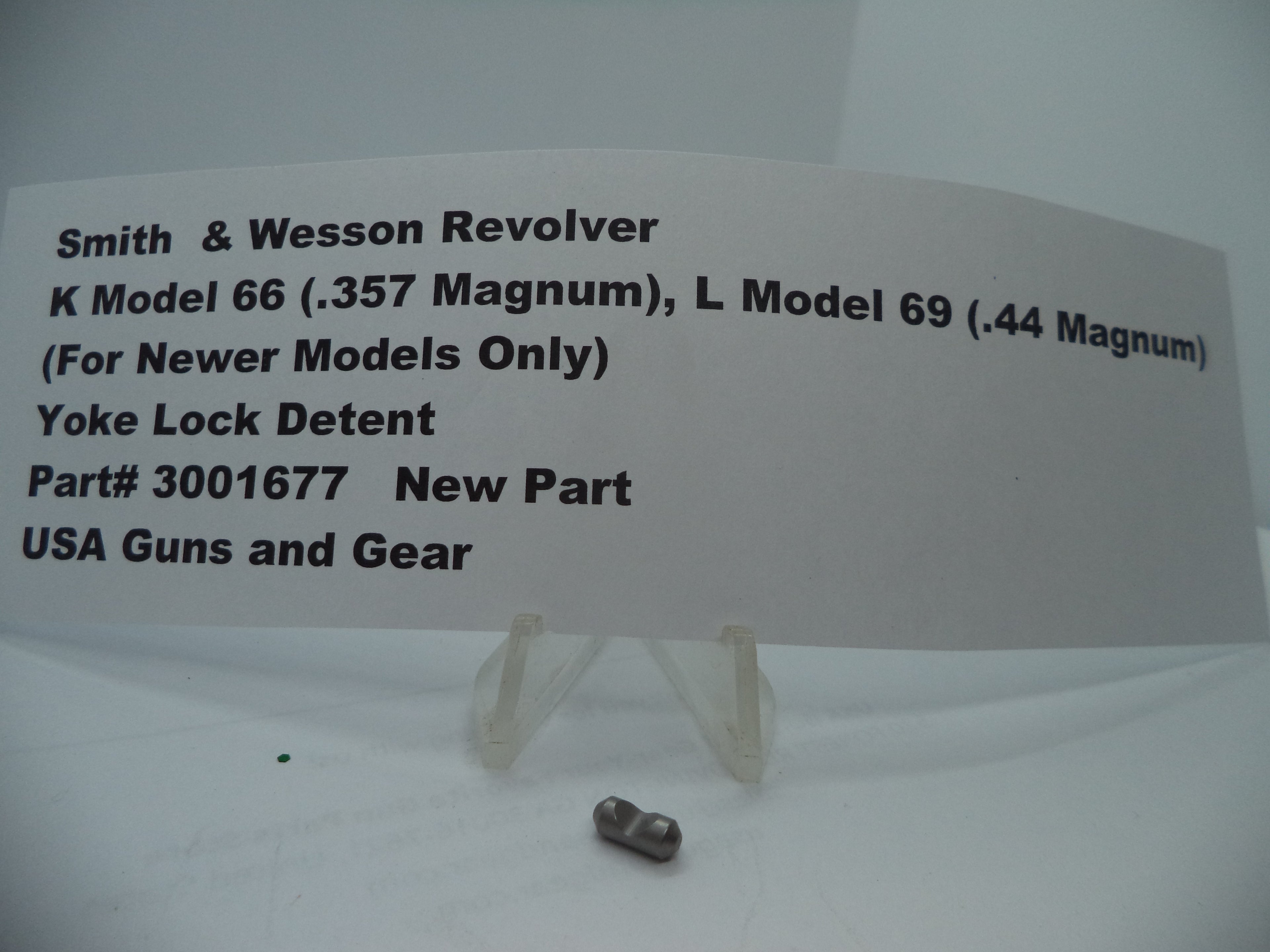 3001677 Smith & Wesson K Model 66, L Model 69 Yoke Lock Detent .44, .357 Magnum