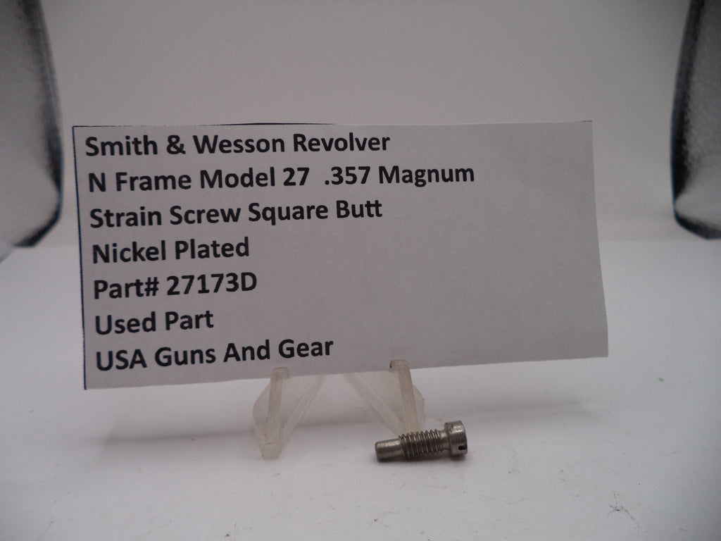 Smith & Wesson revolver part with descriptive label on a white background