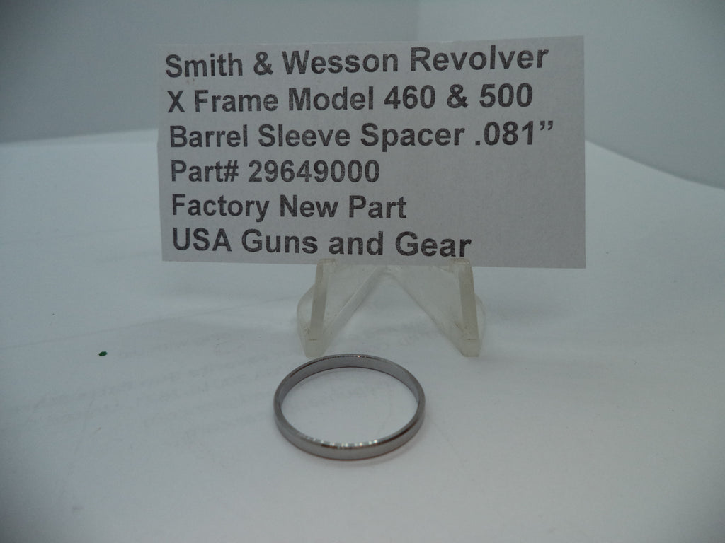 296490000 S&W X Model 460/500 Barrel Sleeve Spacer .081" Thickness