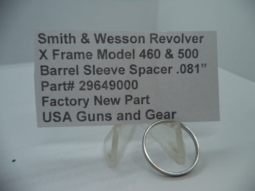 296490000 S&W X Model 460/500 Barrel Sleeve Spacer .081" Thickness