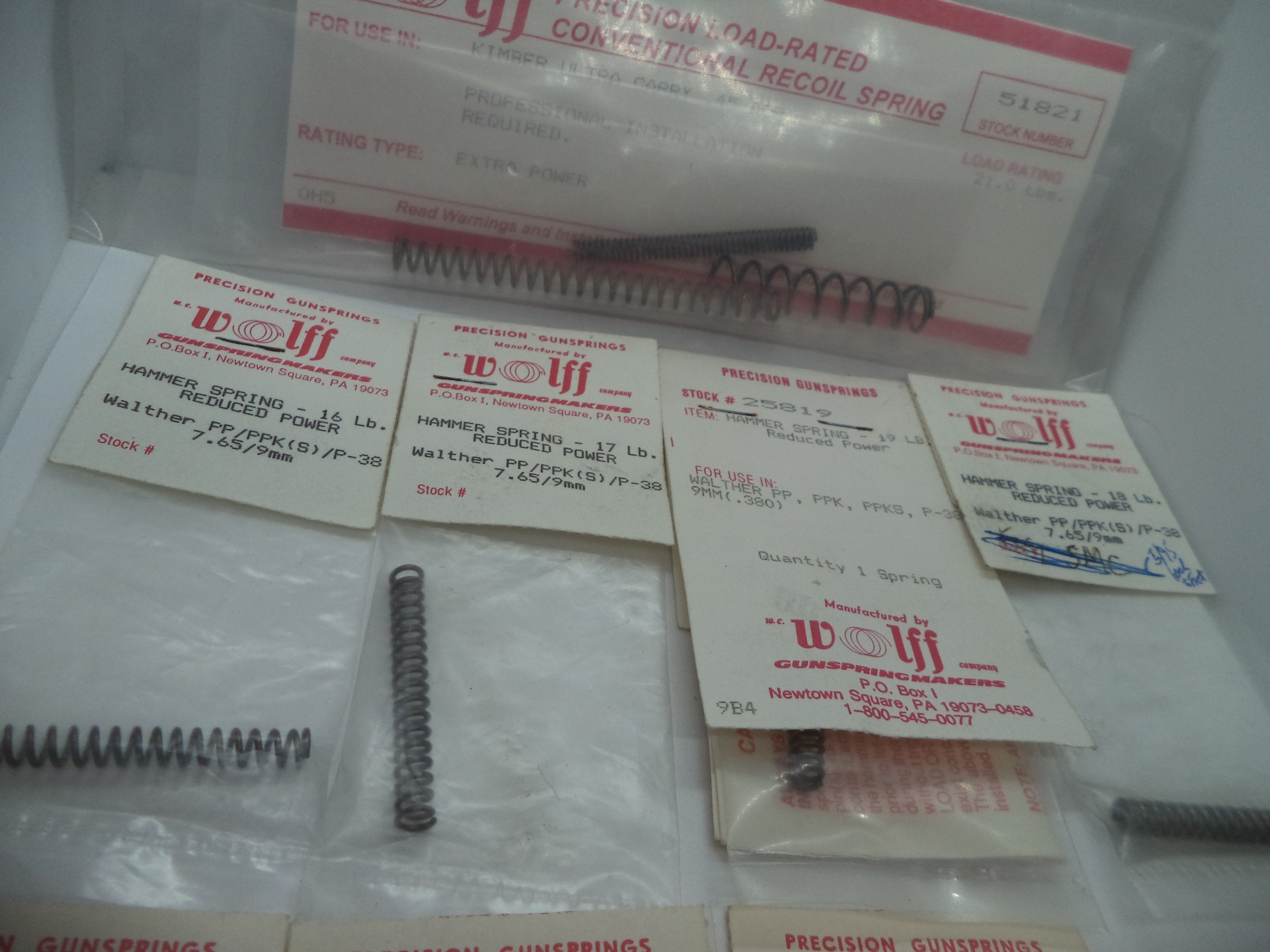 WOLFFGSSPEC1 Wolff Precision Gun Springs for Various Makes/Models in Description