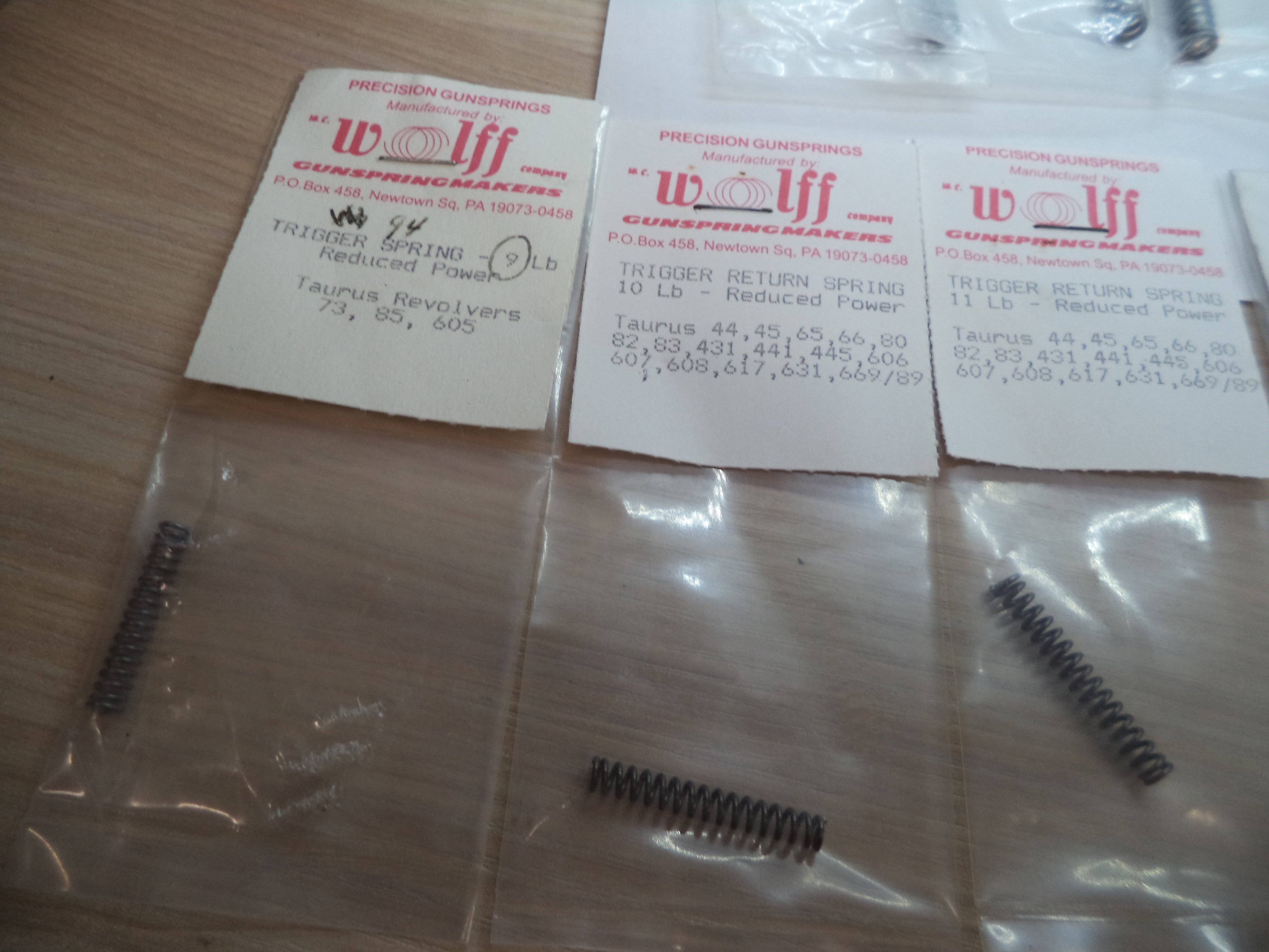 WOLFFGSSPEC1 Wolff Precision Gun Springs for Various Makes/Models in Description