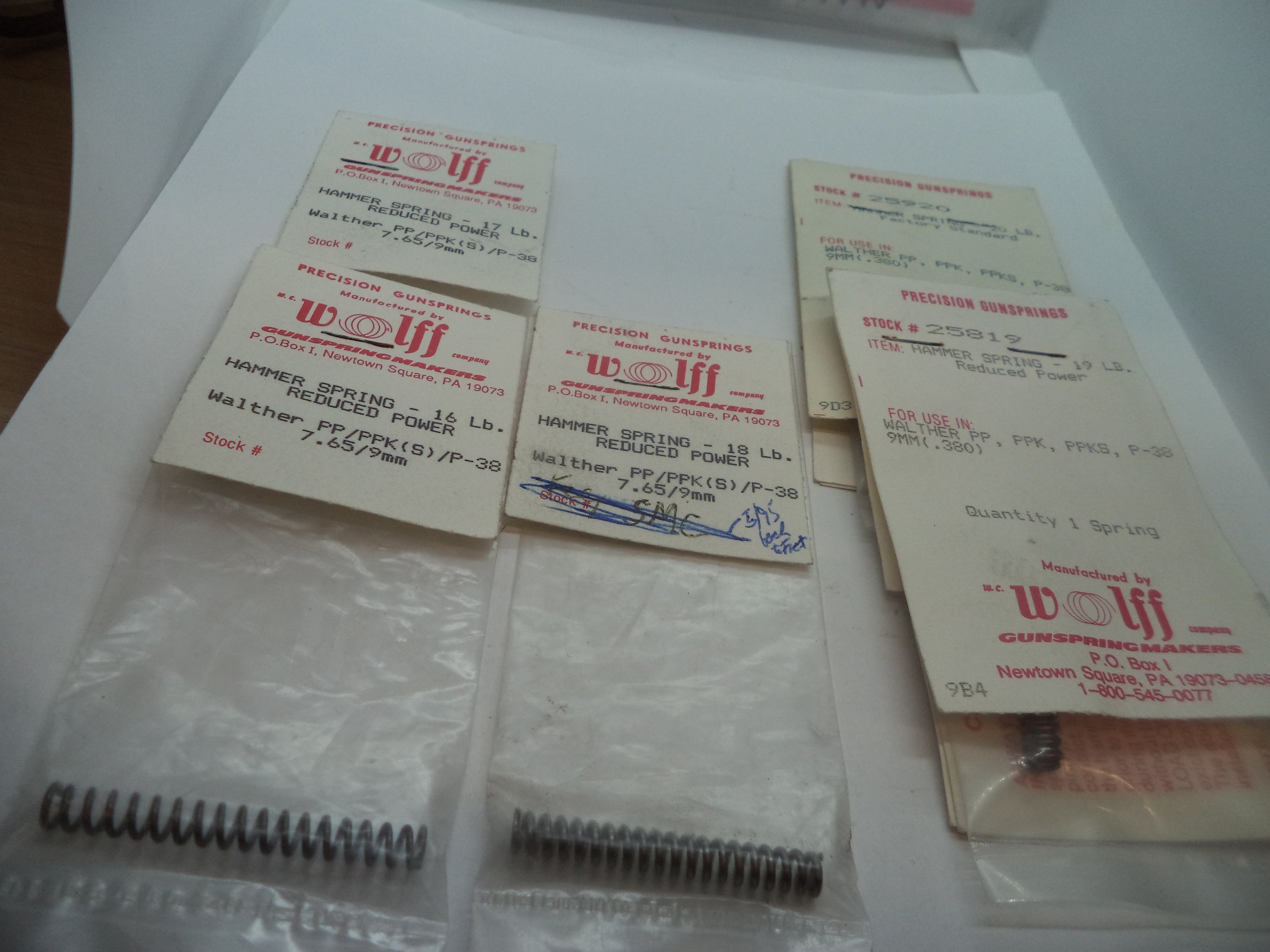 WOLFFGSSPEC1 Wolff Precision Gun Springs for Various Makes/Models in Description