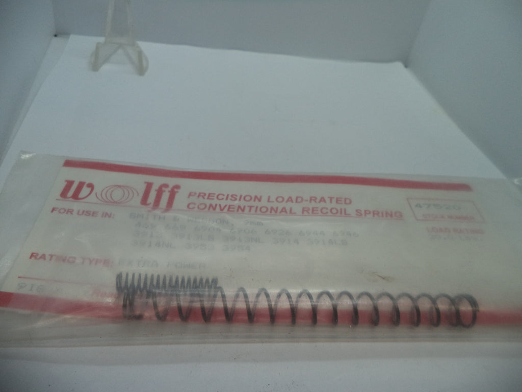 Wolff Extra Power Recoil Spring for S&W Pistols - 20 LB | 6900/3913 Series 9mm | Part 47520