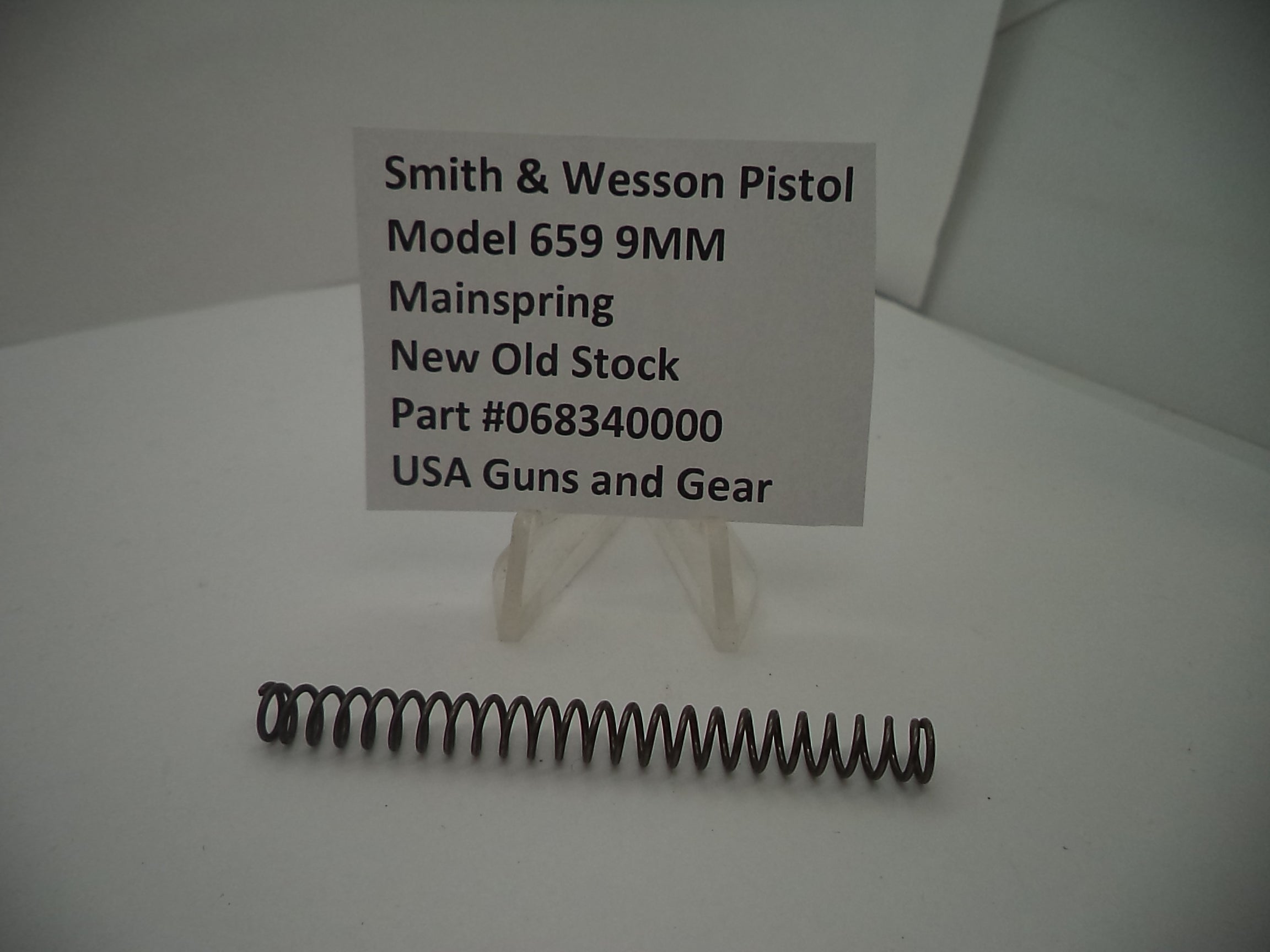 068340000 Smith & Wesson Pistol Model 659 9MM Mainspring New Old Stock