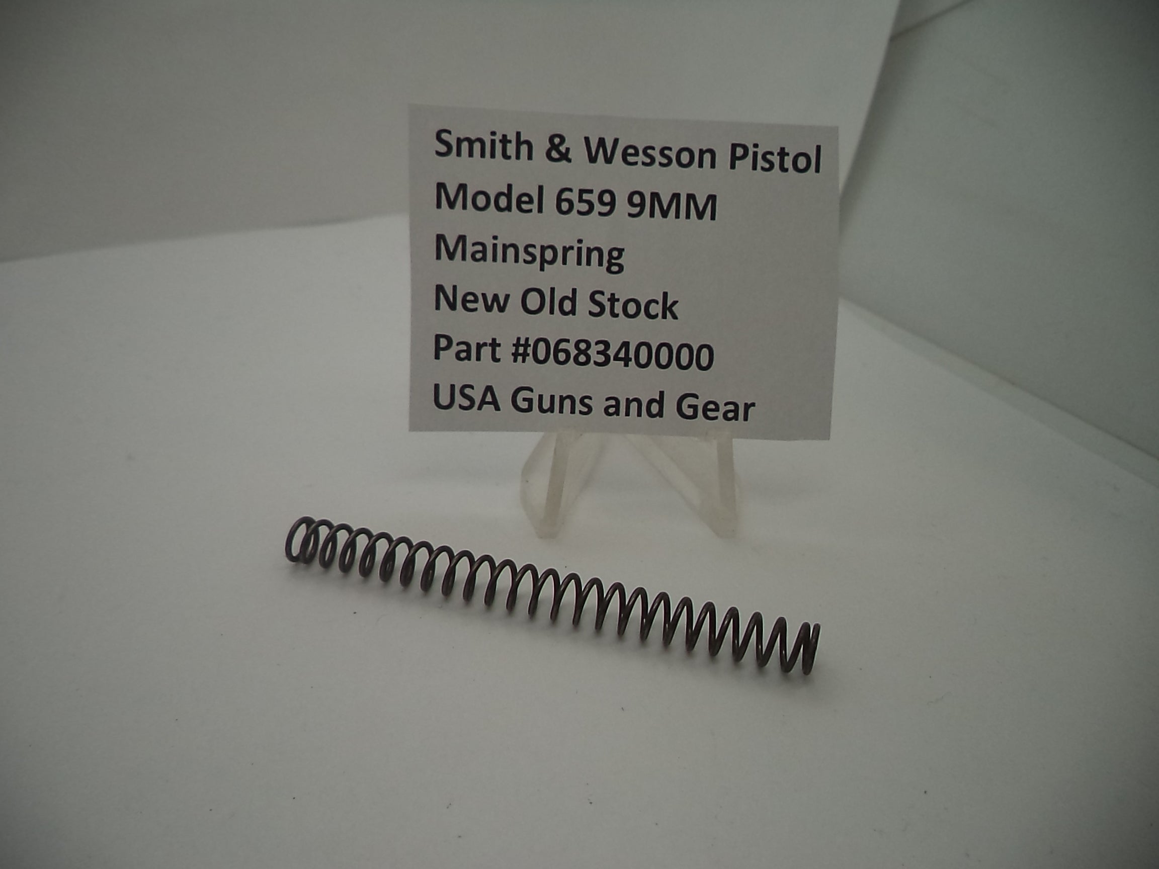 068340000 Smith & Wesson Pistol Model 659 9MM Mainspring New Old Stock