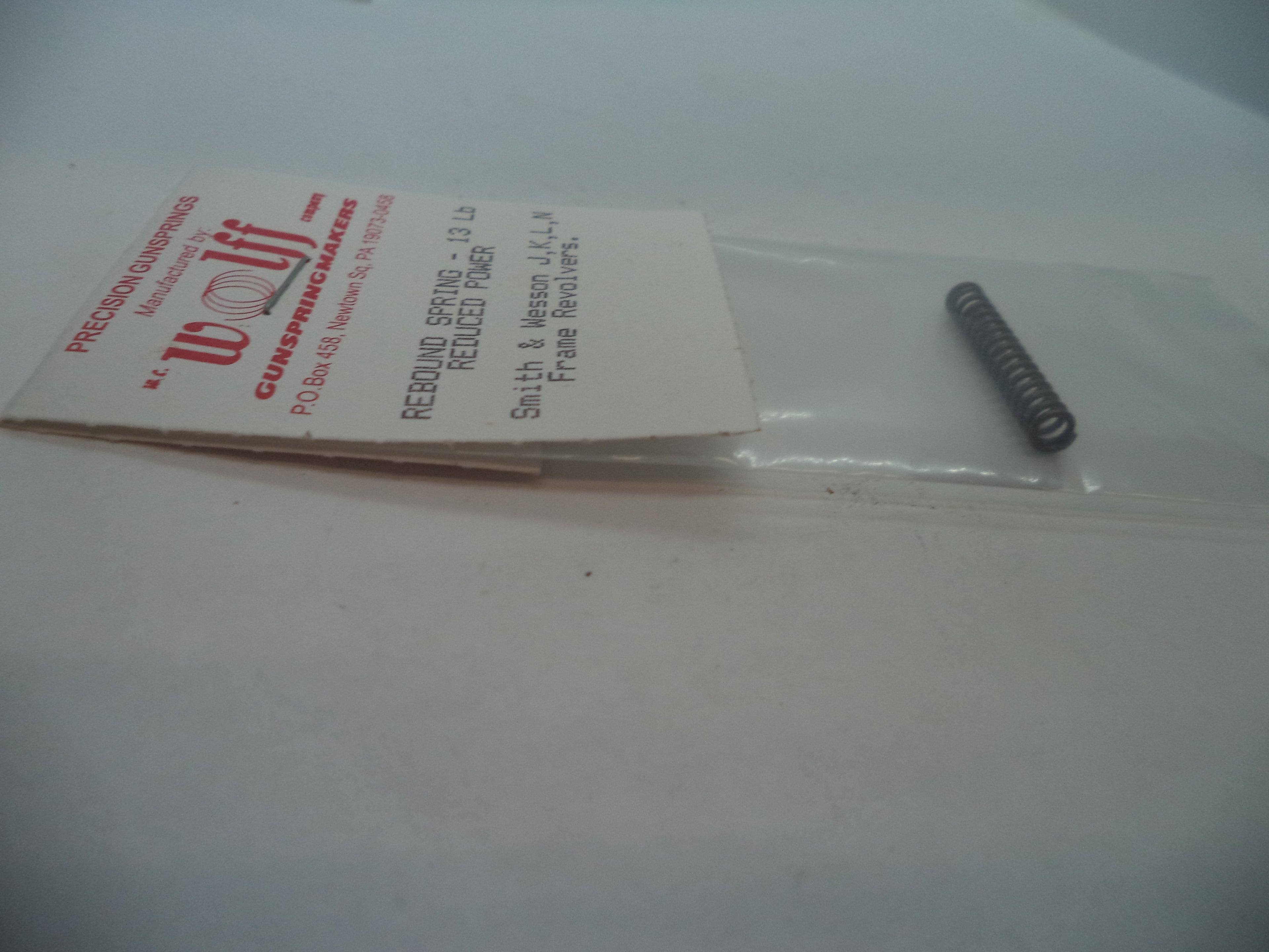 Wolff Smith & Wesson J K L N Frame Reduced Power Rebound Spring 13 LB 16662