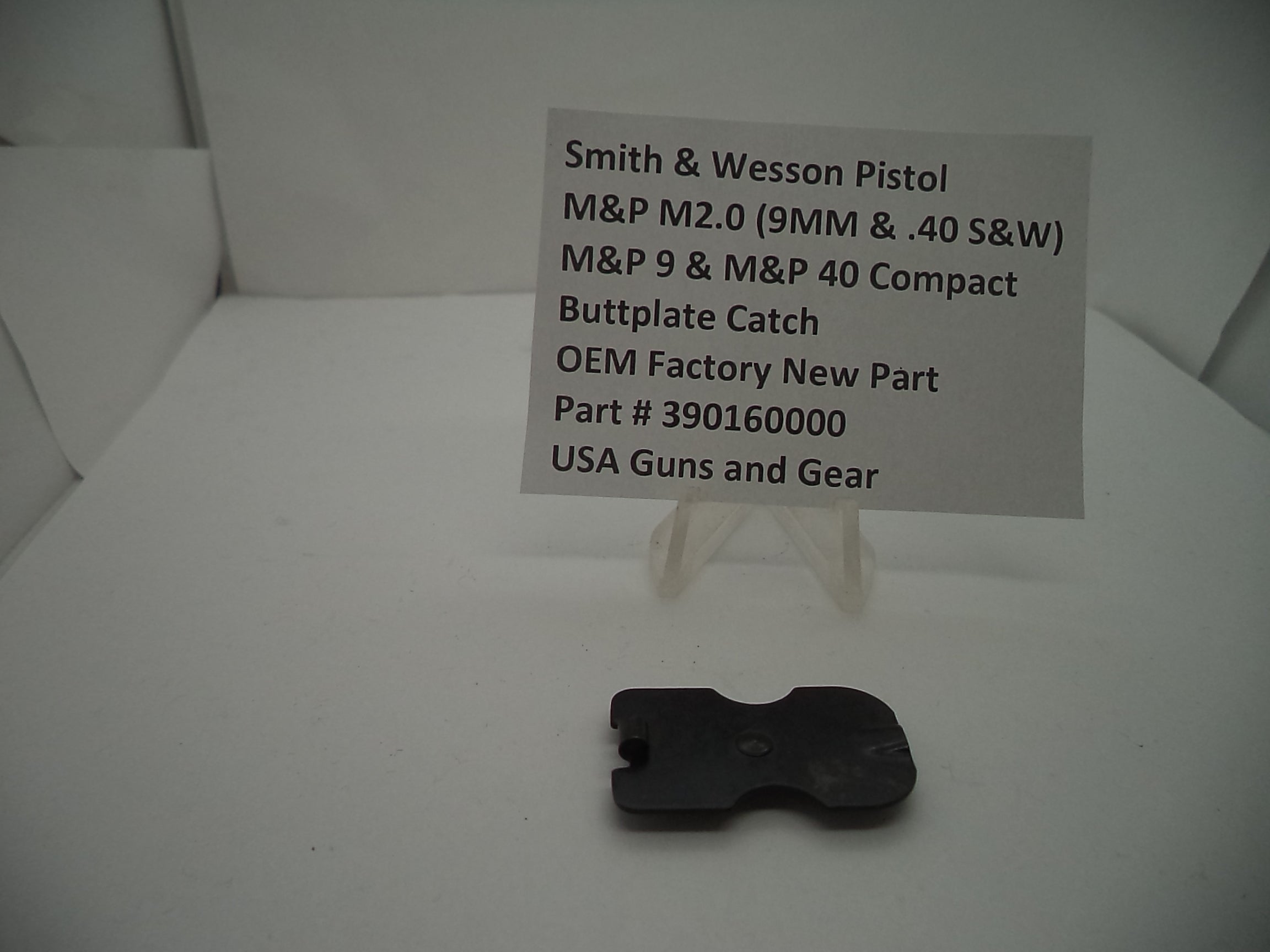 Smith & Wesson M&P Magazine Buttplate Catch 9mm/40 | OEM 390160000