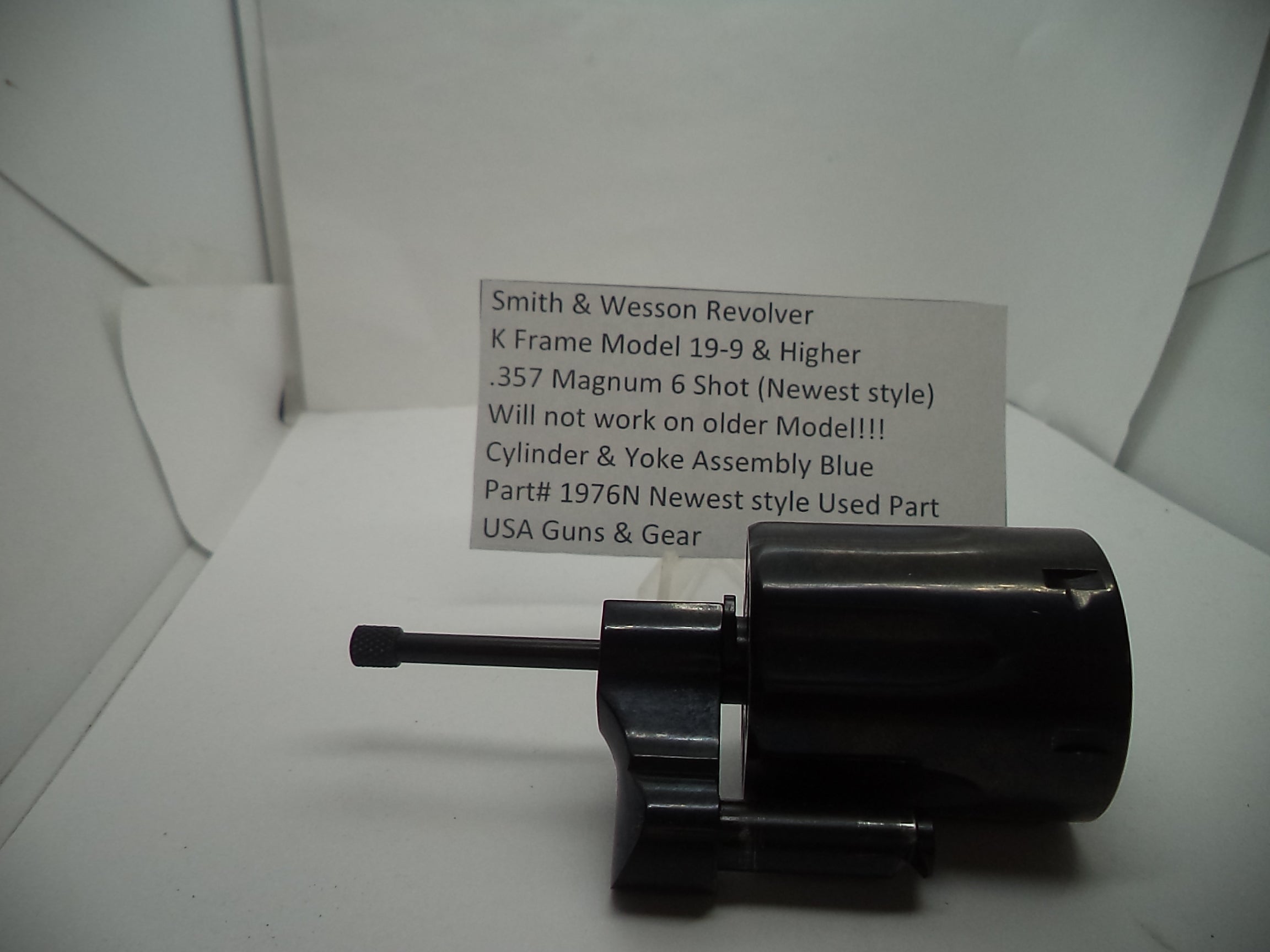 1976N S&W K Model 19-9 & Higher Cylinder & Yoke 6 Shot Blue