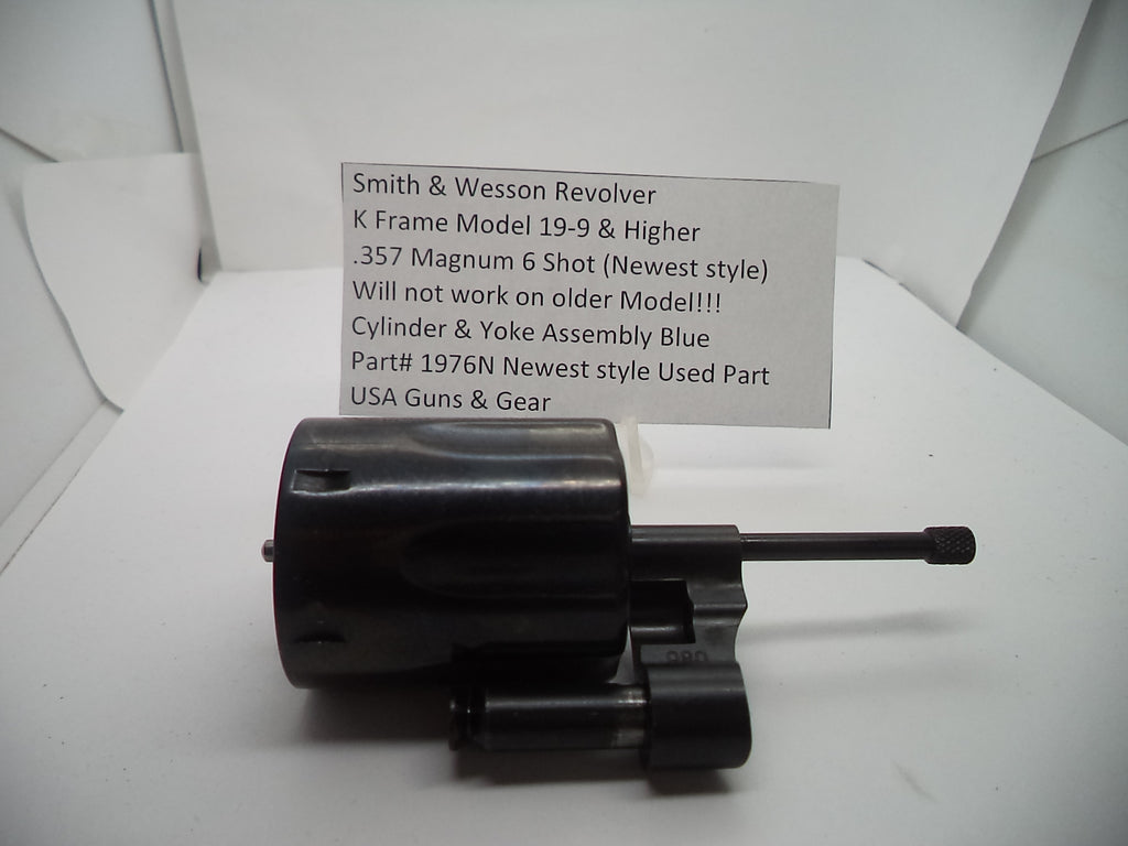 1976N S&W K Model 19-9 & Higher Cylinder & Yoke 6 Shot Blue