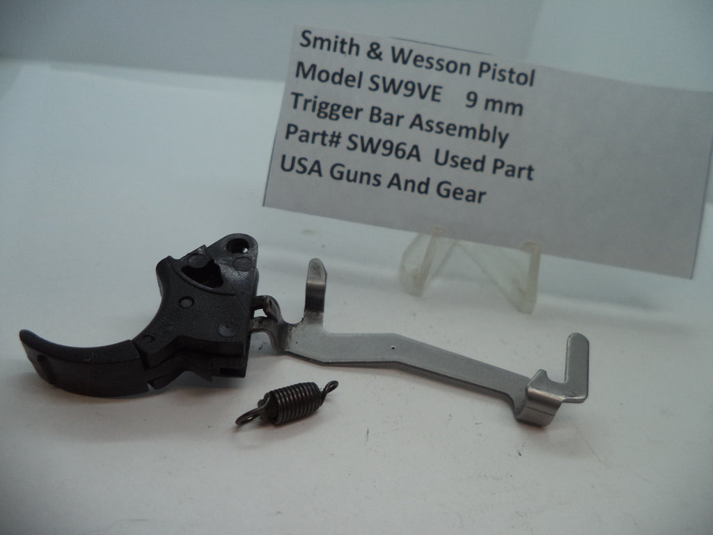 SW96A S & W Pistol Model SW9VE 9 MM Trigger Bar Assembly Used