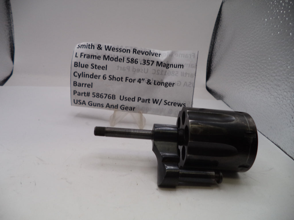S&W L Frame Model 586 Cylinder Assembly .357 Mag Blue Steel 6-Shot – Used (58676B)